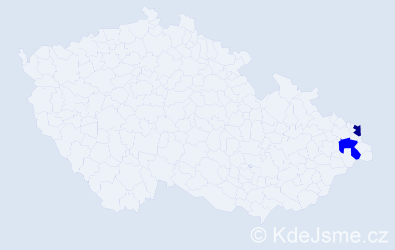 Příjmení: 'Binkowski', počet výskytů 3 v celé ČR