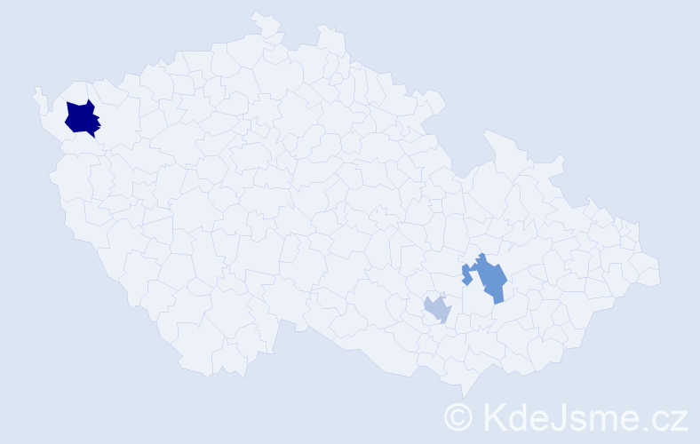 Příjmení: 'Landlová', počet výskytů 9 v celé ČR