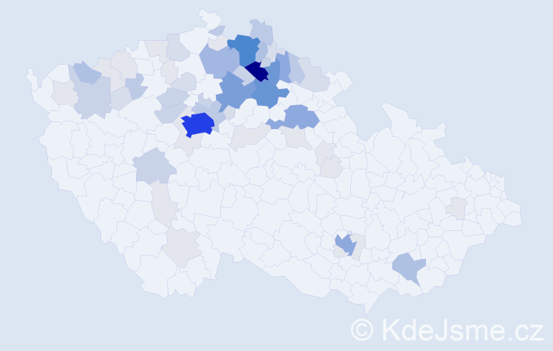 Příjmení: 'Dědečková', počet výskytů 230 v celé ČR