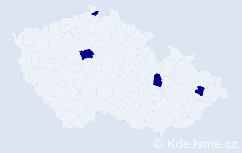 Příjmení: 'Locke', počet výskytů 4 v celé ČR