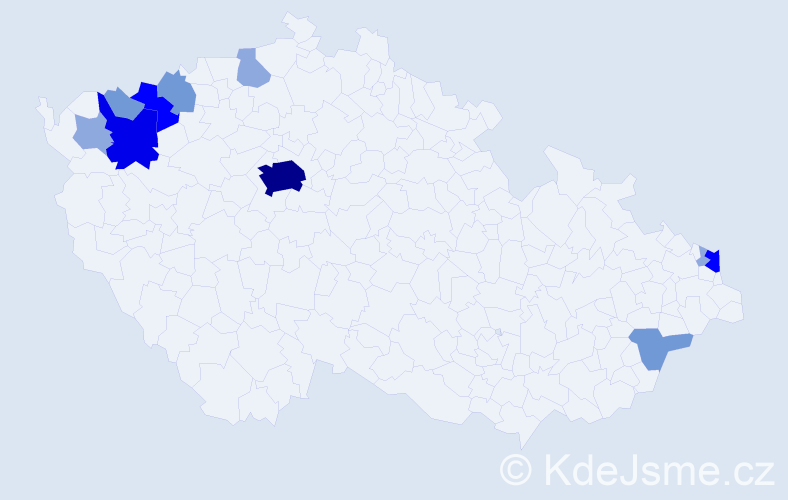 Příjmení: 'Lanzendörferová', počet výskytů 28 v celé ČR