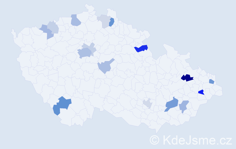 Příjmení: 'Rose', počet výskytů 42 v celé ČR