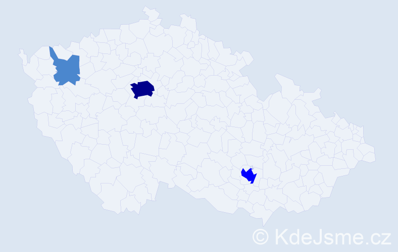 Příjmení: 'Vysochanskyy', počet výskytů 6 v celé ČR