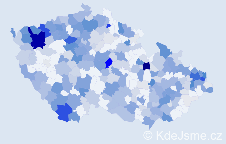 Příjmení: 'Nagyová', počet výskytů 1057 v celé ČR