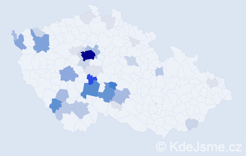 Příjmení: 'Pohan', počet výskytů 149 v celé ČR