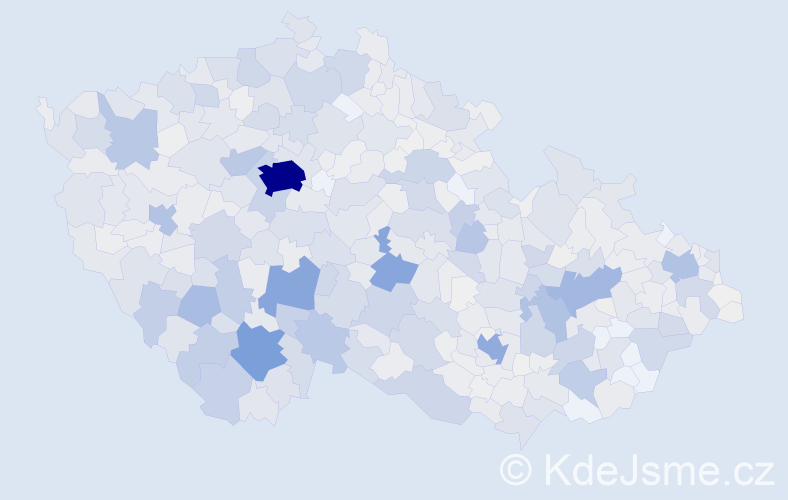 Příjmení: 'Švecová', počet výskytů 4825 v celé ČR