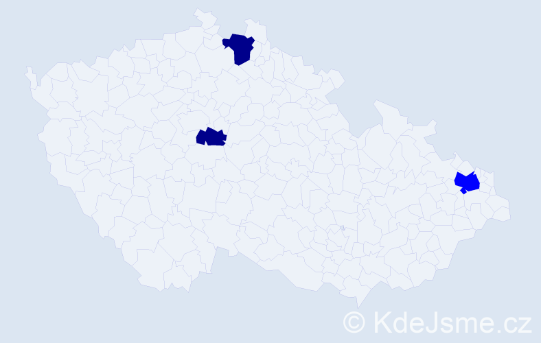 Příjmení: 'Cooney', počet výskytů 5 v celé ČR