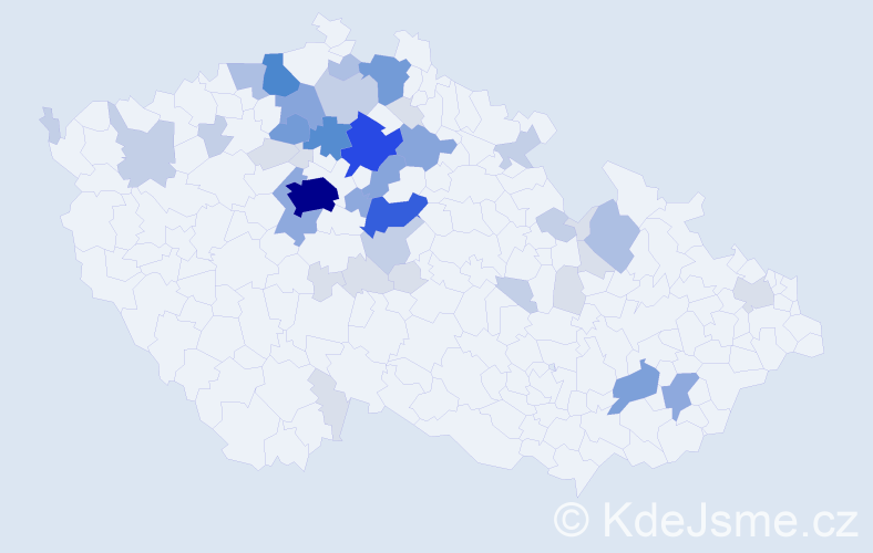 Příjmení: 'Balšánková', počet výskytů 153 v celé ČR