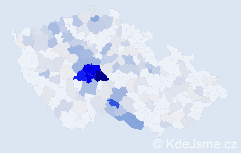 Příjmení: 'Neradová', počet výskytů 765 v celé ČR