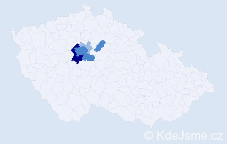 Příjmení: 'Filikar', počet výskytů 11 v celé ČR