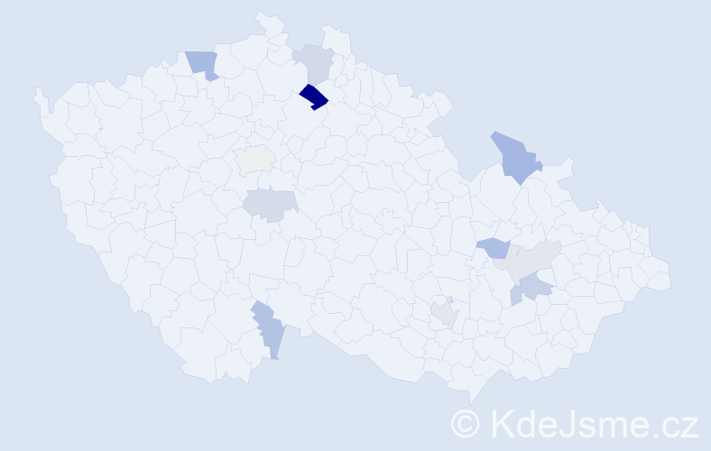 Příjmení: 'Berežná', počet výskytů 23 v celé ČR