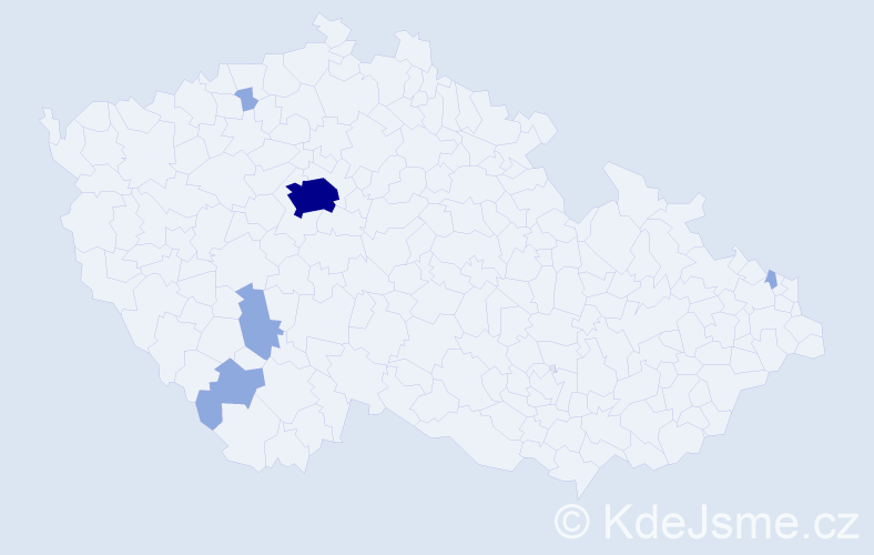 Příjmení: 'Quast', počet výskytů 10 v celé ČR