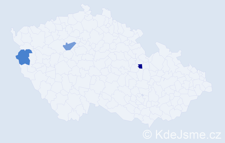 Příjmení: 'Dolínský', počet výskytů 7 v celé ČR