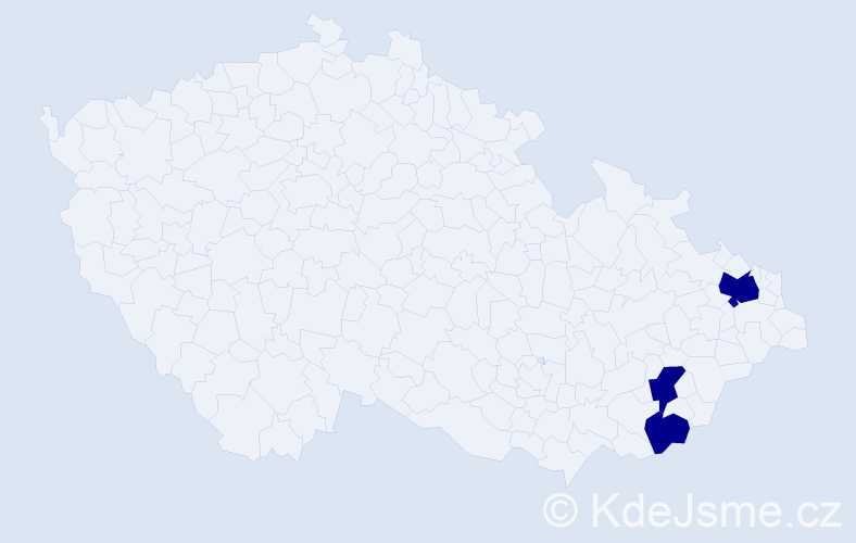 Příjmení: 'Strmisko', počet výskytů 3 v celé ČR