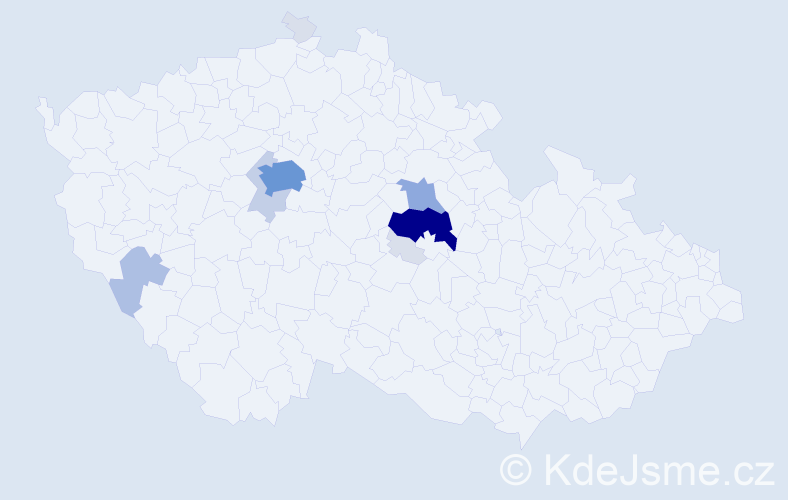 Příjmení: 'Kudrnková', počet výskytů 41 v celé ČR