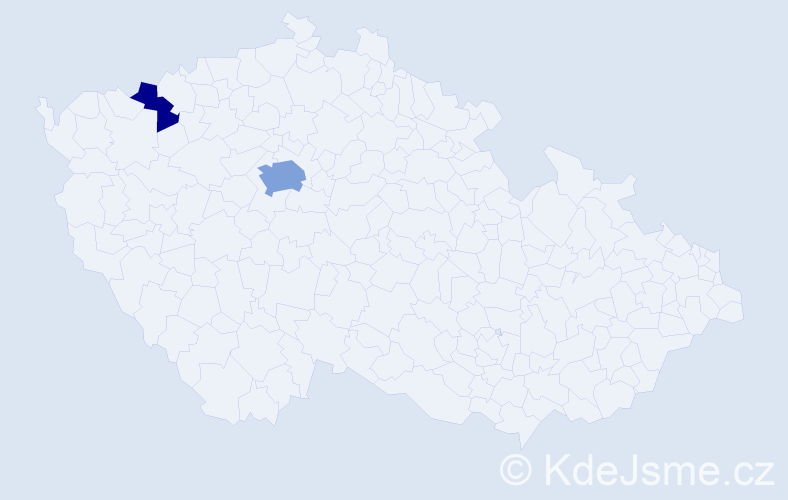 Příjmení: 'Iskerka', počet výskytů 5 v celé ČR