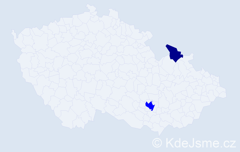 Příjmení: 'Pálenkášová', počet výskytů 3 v celé ČR
