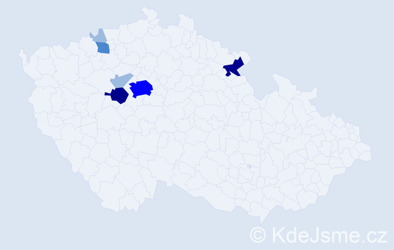 Příjmení: 'Entlich', počet výskytů 15 v celé ČR