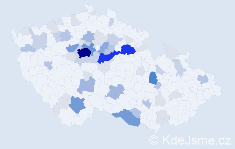 Příjmení: 'Holler', počet výskytů 184 v celé ČR
