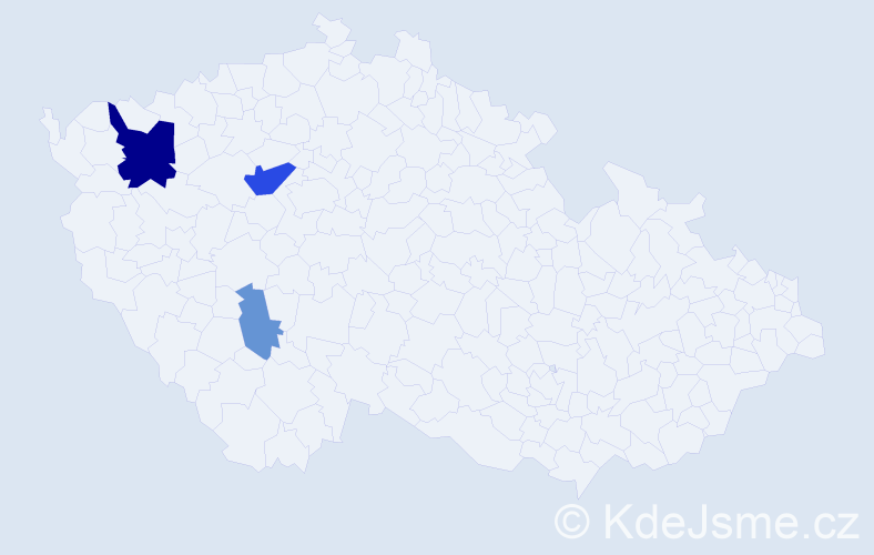 Příjmení: 'Bedušová', počet výskytů 8 v celé ČR