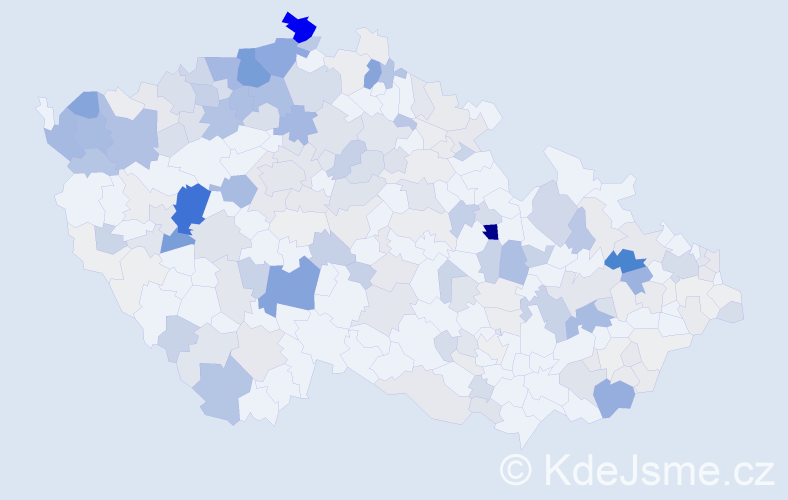 Příjmení: 'Miko', počet výskytů 1183 v celé ČR