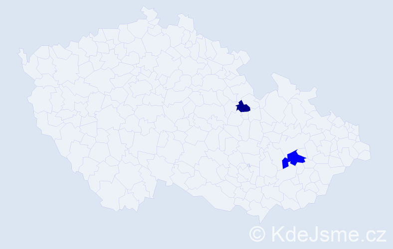Příjmení: 'Lehnfeld', počet výskytů 5 v celé ČR