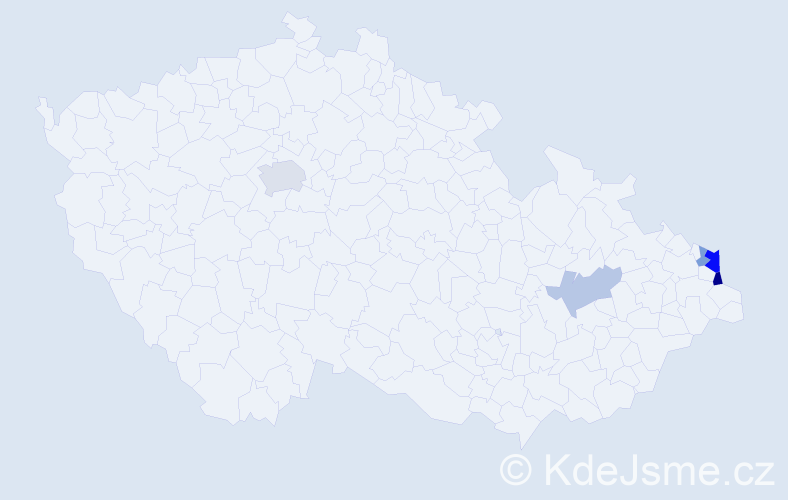 Příjmení: 'Sirek', počet výskytů 10 v celé ČR