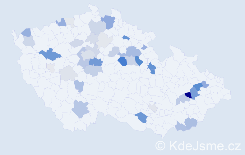 Příjmení: 'Rob', počet výskytů 116 v celé ČR