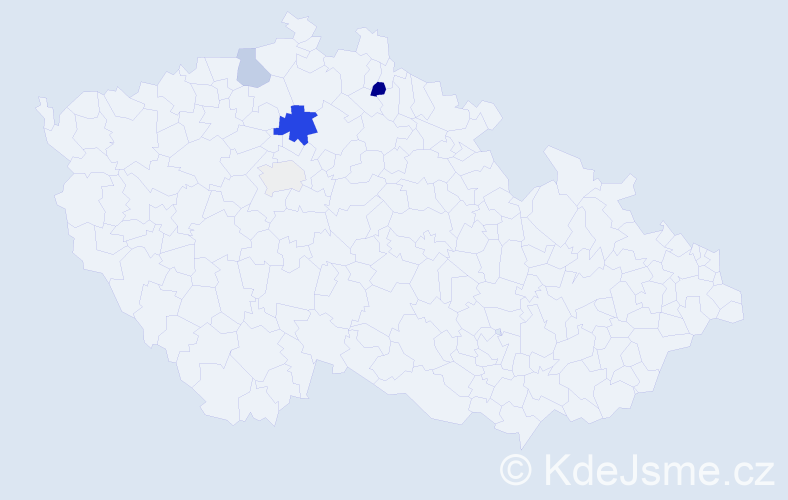 Příjmení: 'Tynková', počet výskytů 18 v celé ČR