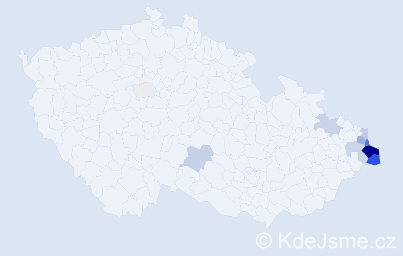 Příjmení: 'Landecki', počet výskytů 19 v celé ČR