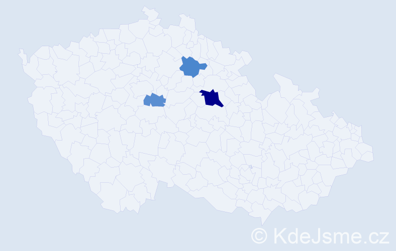 Příjmení: 'Moti', počet výskytů 6 v celé ČR