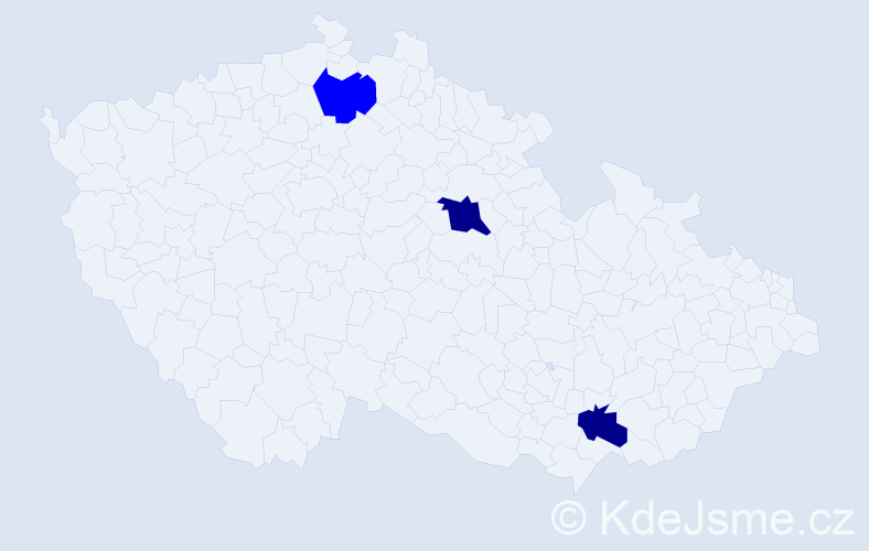 Příjmení: 'Pelcáková', počet výskytů 8 v celé ČR