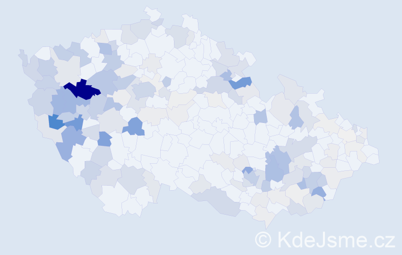 Příjmení: 'Janský', počet výskytů 524 v celé ČR