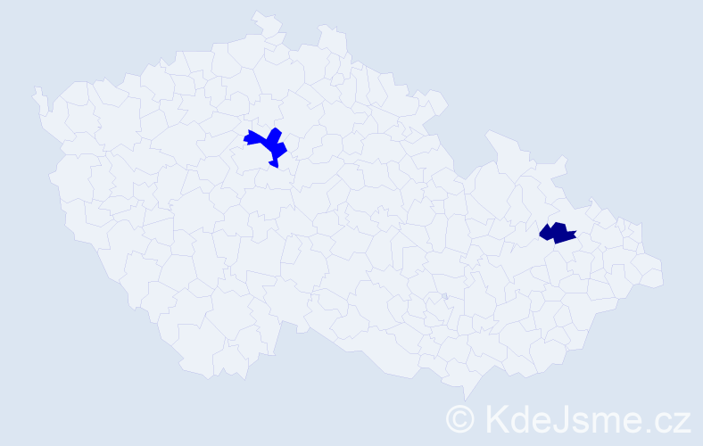 Příjmení: 'Hrtůs', počet výskytů 3 v celé ČR