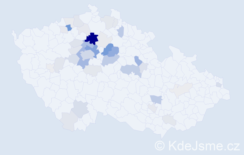 Příjmení: 'Wertheim', počet výskytů 158 v celé ČR