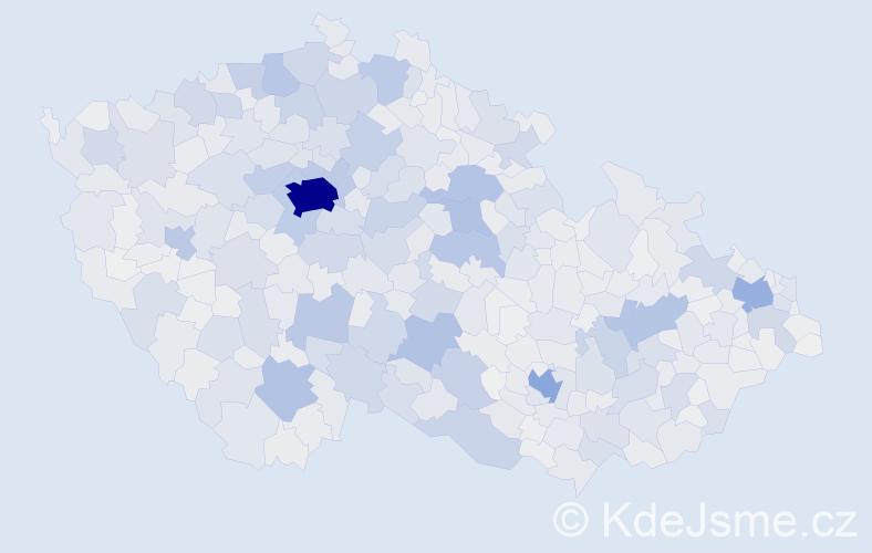 Příjmení: 'Novák', počet výskytů 34249 v celé ČR