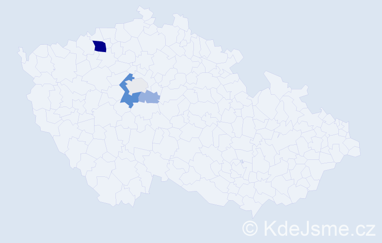 Příjmení: 'Kotíšková', počet výskytů 13 v celé ČR