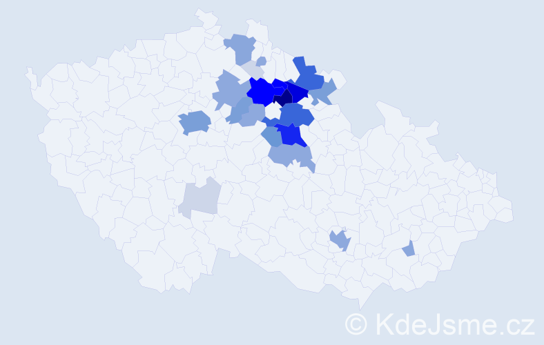 Příjmení: 'Rejmont', počet výskytů 109 v celé ČR