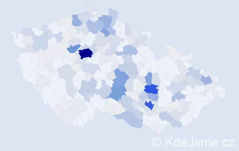Příjmení: 'Holasová', počet výskytů 865 v celé ČR