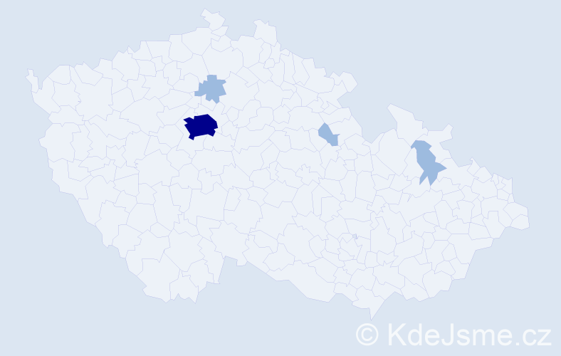 Příjmení: 'Komzala', počet výskytů 7 v celé ČR