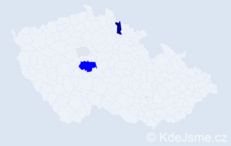 Příjmení: 'Arpa', počet výskytů 4 v celé ČR
