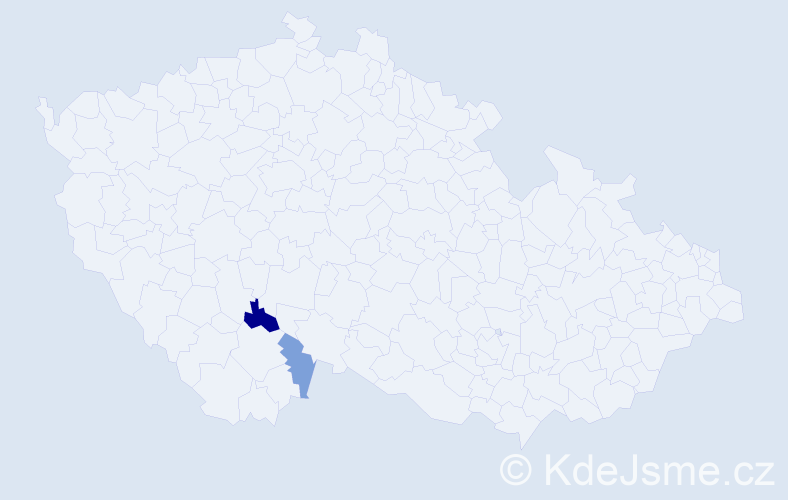 Příjmení: 'Tomasko', počet výskytů 6 v celé ČR