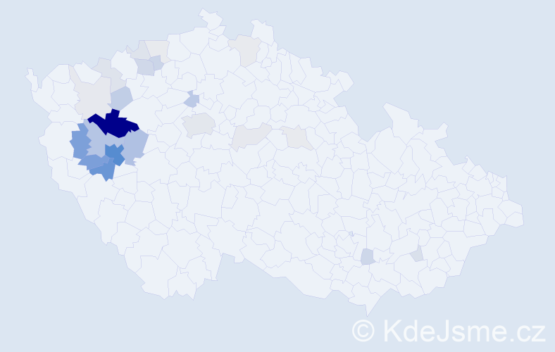Příjmení: 'Koukolík', počet výskytů 97 v celé ČR