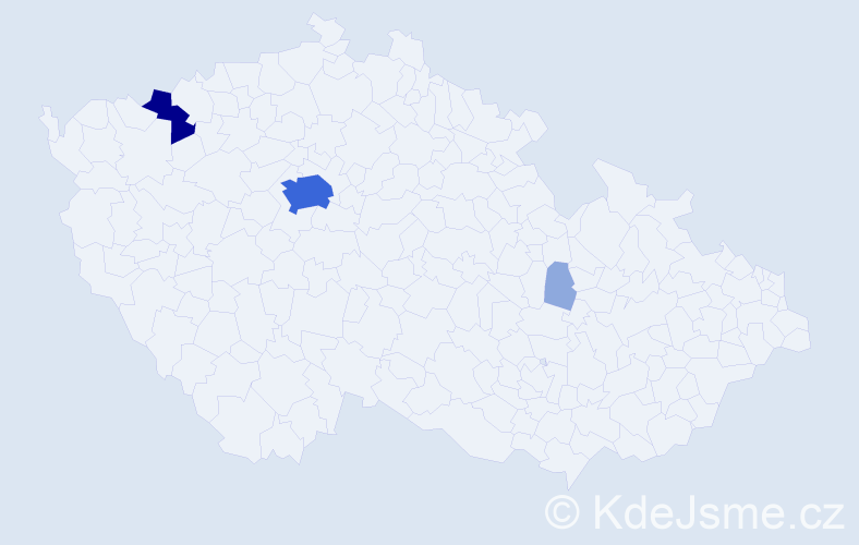 Příjmení: 'Zubčeková', počet výskytů 12 v celé ČR