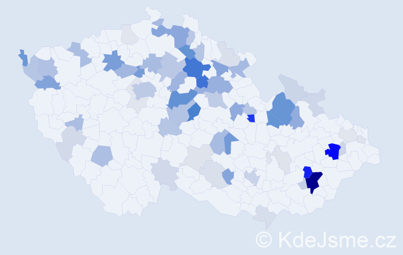 Příjmení: 'Podhajská', počet výskytů 201 v celé ČR
