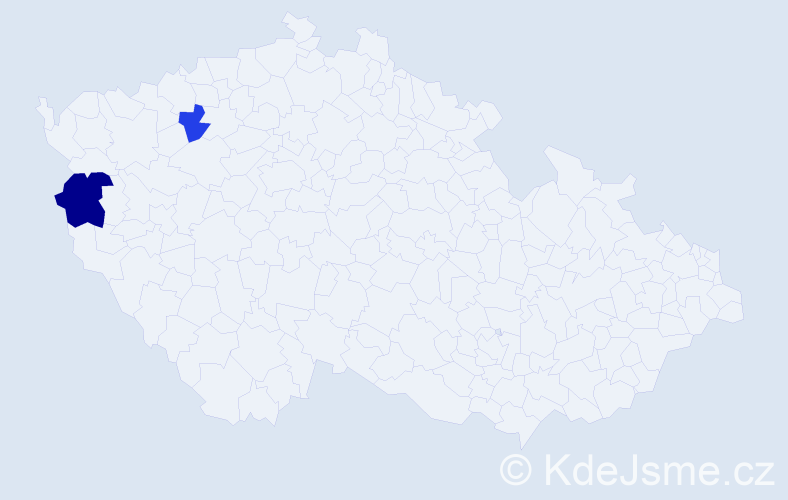 Příjmení: 'Priebrachová', počet výskytů 3 v celé ČR