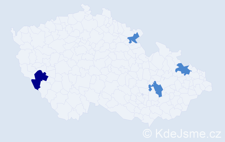Příjmení: 'Kubalaková', počet výskytů 6 v celé ČR