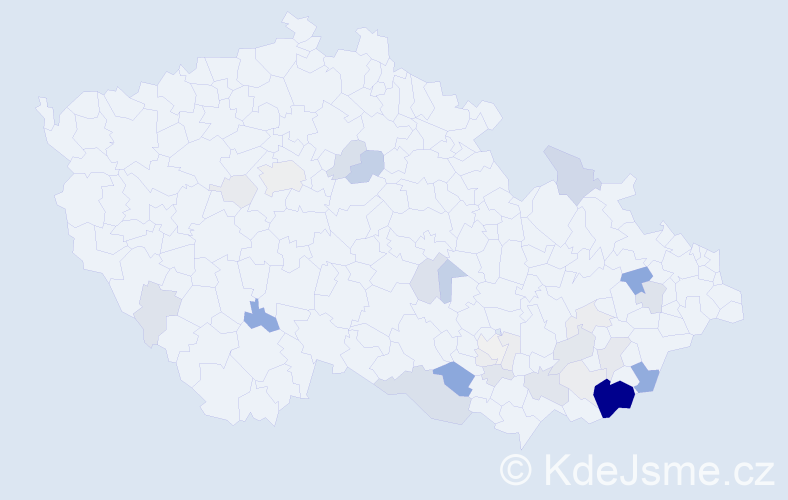 Příjmení: 'Hauerlandová', počet výskytů 111 v celé ČR