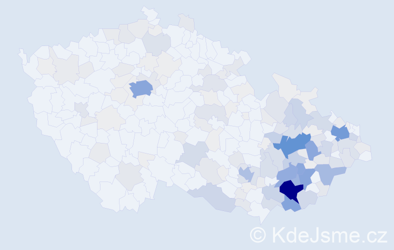 Příjmení: 'Andrýsková', počet výskytů 706 v celé ČR