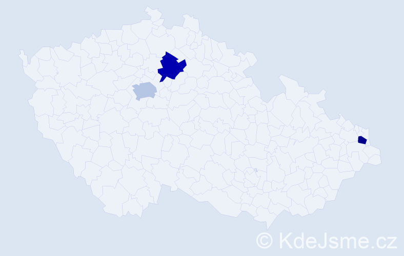Příjmení: 'Davydenko', počet výskytů 3 v celé ČR